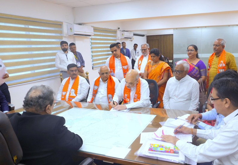 amit shah nomination in gandhinagar