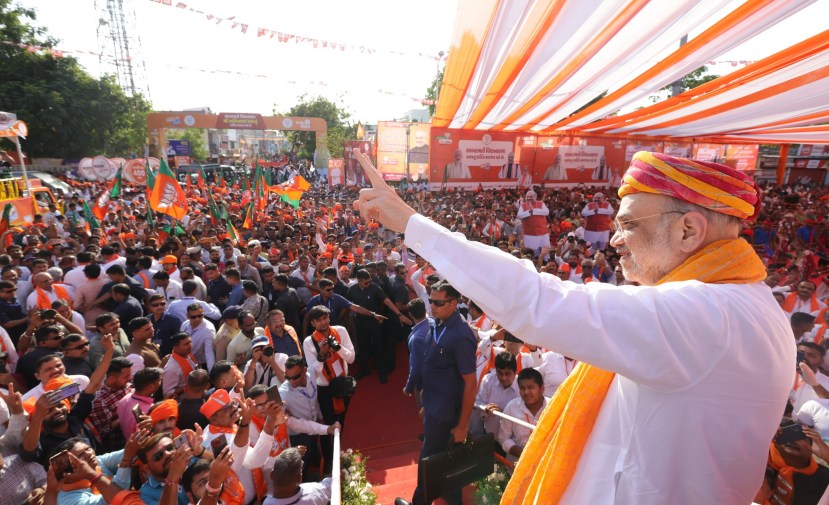 amit shah nomination in gandhinagar