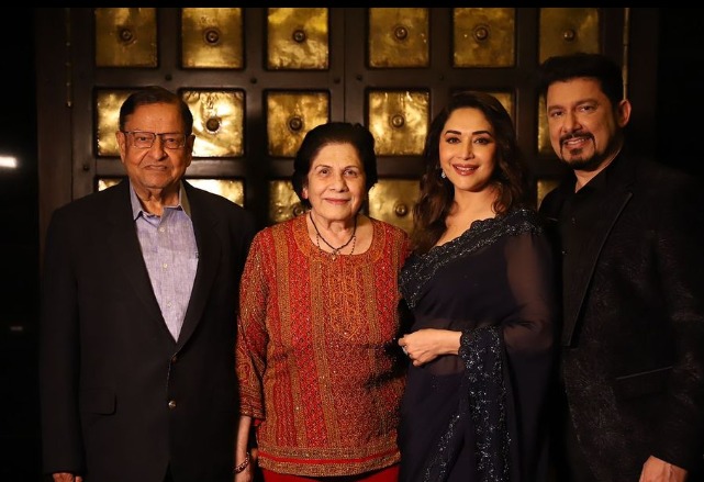 madhuri dixit mother in law and father in law education