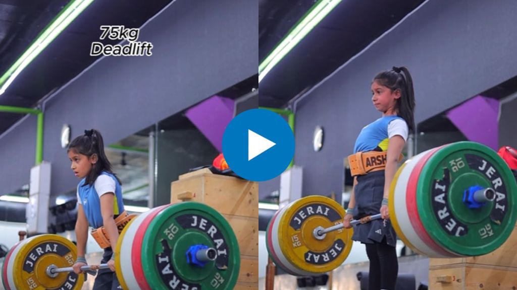 9 year old deadlifting 75 kg viral video