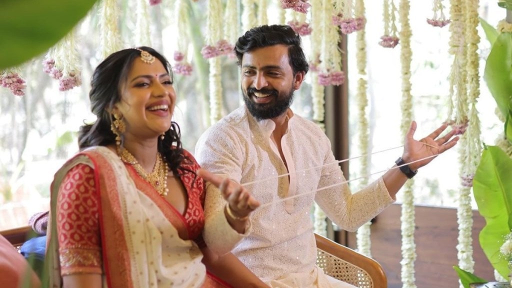 Actress Amala Paul baby shower in gujarati style