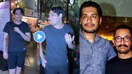 aamir khan son junaid khan spot in a makeup video viral