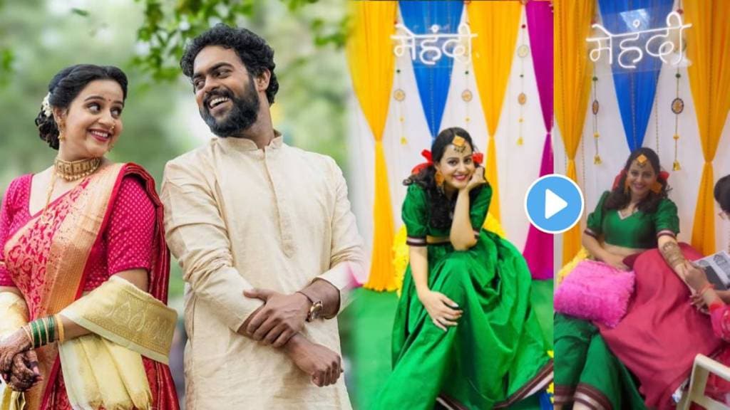 kanyadan marathi serial fame actress amruta bane mehndi ceremony