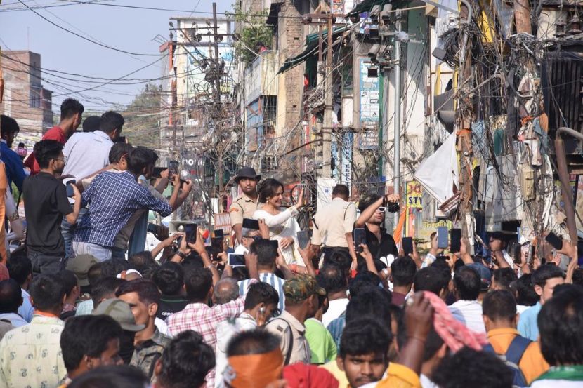 Bollywood Actress Neha sharma campaign in Bhagalpur for Ajit Sharma