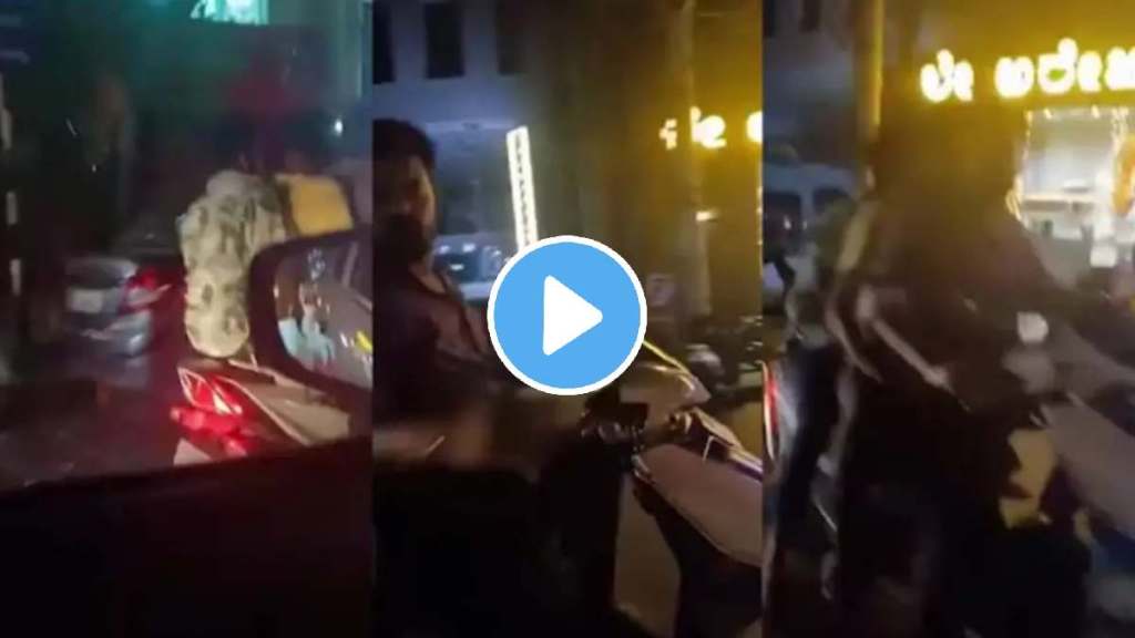 bengaluru woman viral video three men chasing her car banging windows road rage