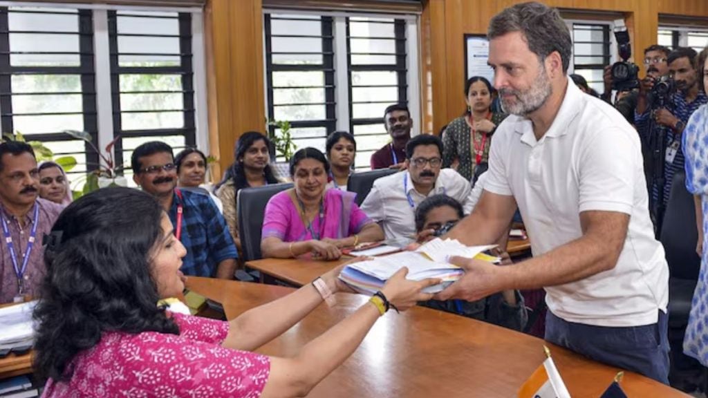 Rahul Gandhi file nomination from kerala wayanad