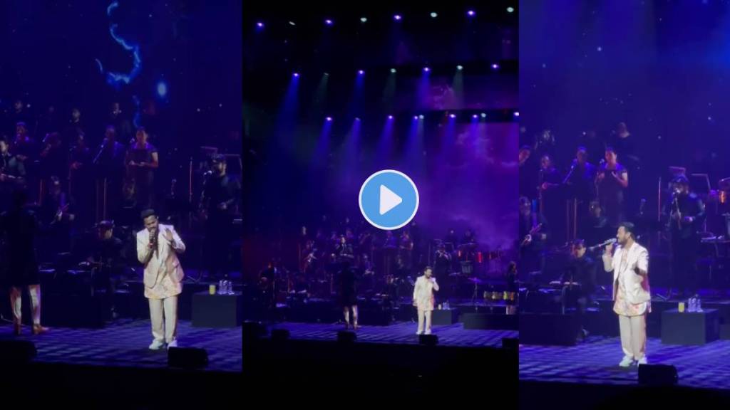 Rohit Raut stunning performance at Ajay-Atul live concert video viral