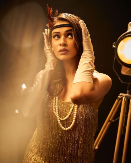 Shalmali Kholgade Golden Dress