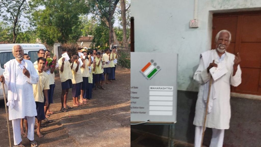 Historical record of Ashram of Padmashri Shankar Baba Papalkar Polled with 60 children