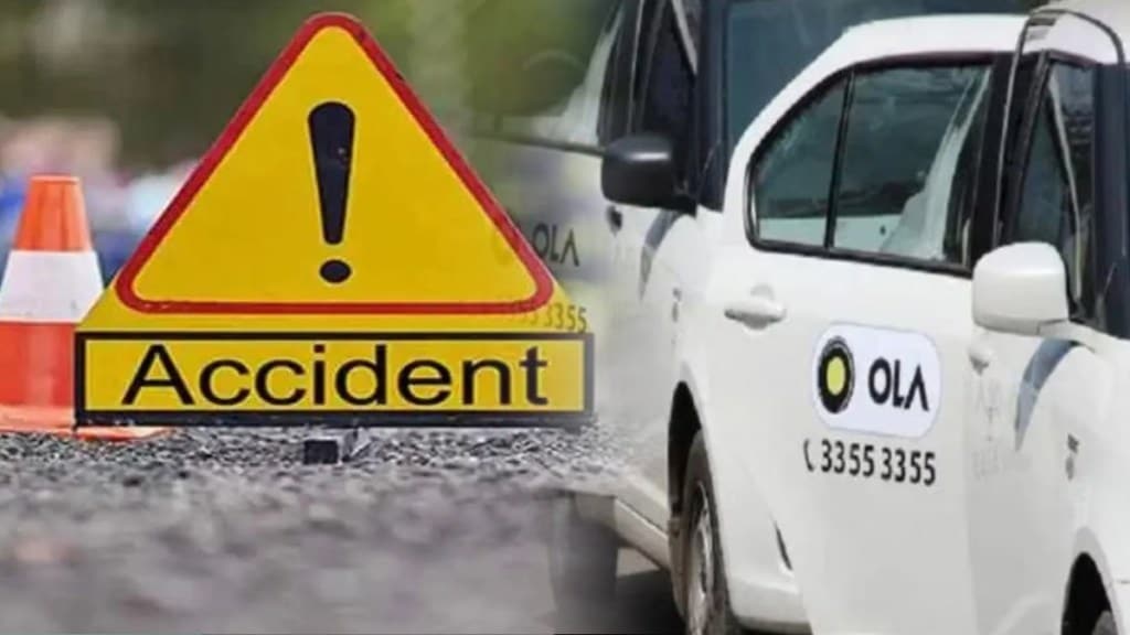 Shiv Panvel Highway, Accident, Accident on Shiv Panvel Highway, Ola App Passengers, Raises Safety Concerns, ola drivers, ola cab, marathi news, panvel news, panvel, accident news,