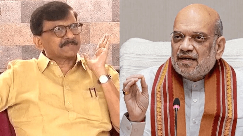 sanjay raut and jayant patil on amit shah