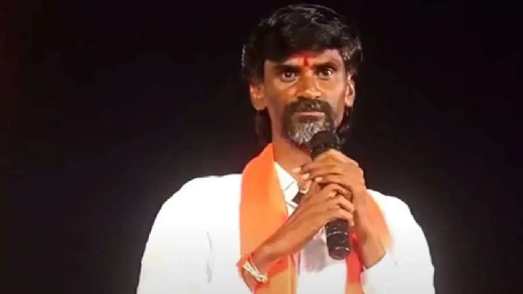 manoj jarange appeal maratha community to teach lesson to ls candidate who oppose reservation