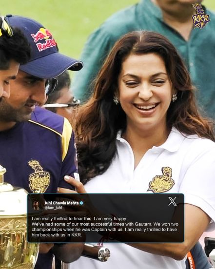 kkr-owners-shahrukh-khan-juhi-chawla-ipl 