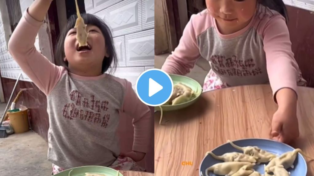 a china child girl made Mouse Shaped Momos video goes viral