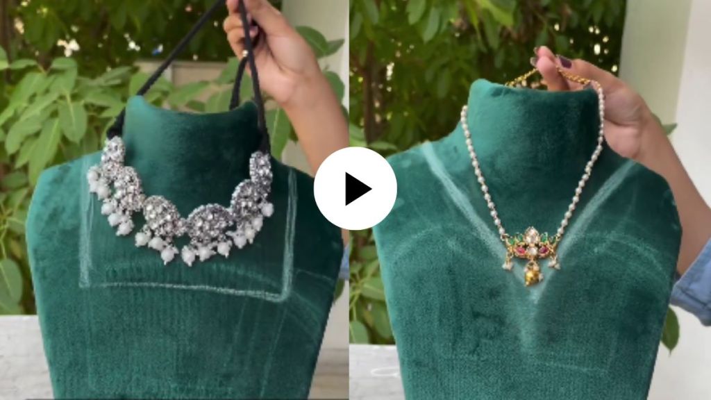 how to wear Necklaces for Different Necklines watch viral video