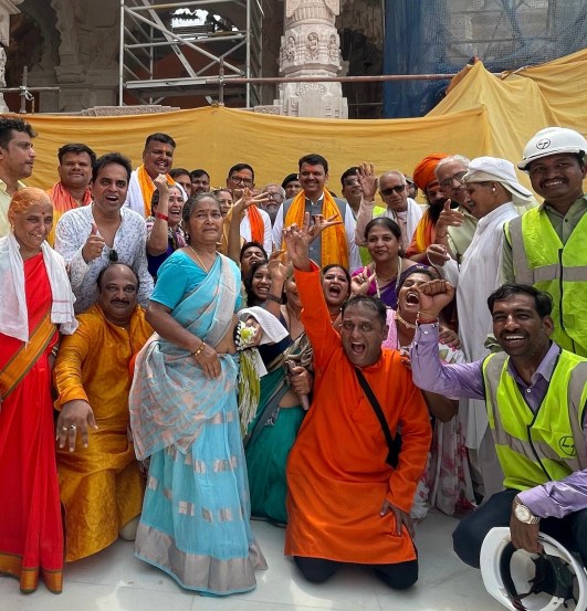 Devendra fadnavis at Ayodhya Ram Mandir