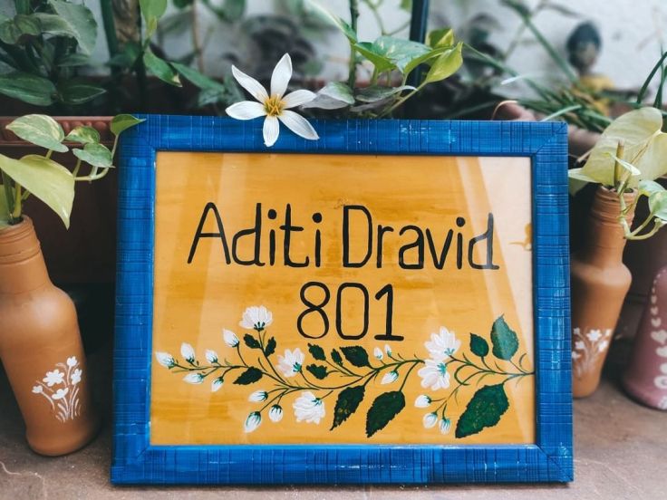 Aditi Dravid New Home Nameplate