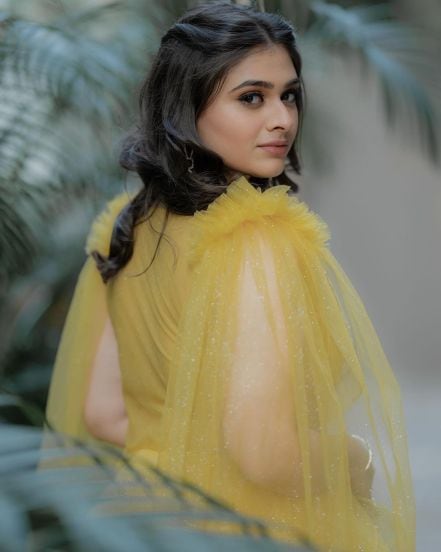 Aishwarya Shete Yellow Designer Gown