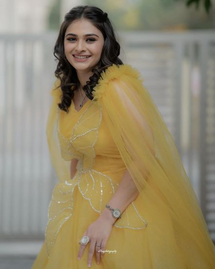 Aishwarya Shete Yellow Designer Gown