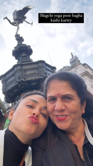 Amruta Khanvilkar London Trip