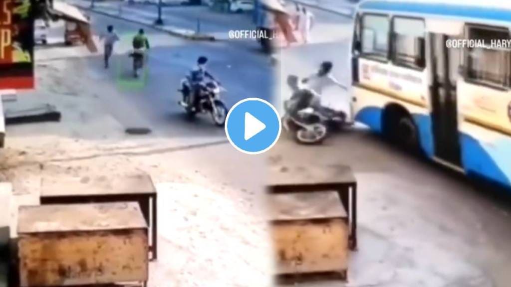 In Viral Video bus driver Catching A Thief In Filmy Style