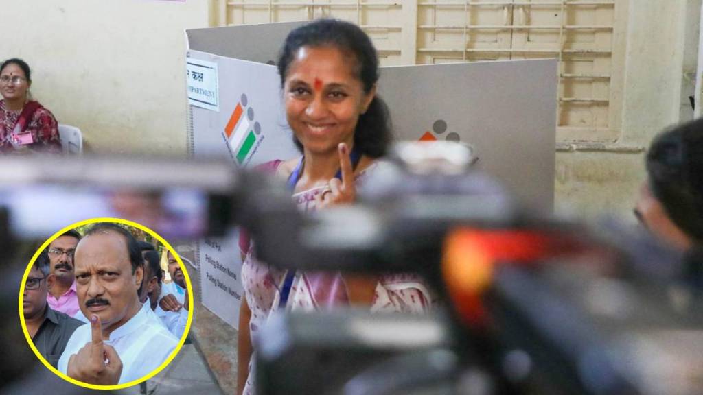 Supriya Sule, Ajit Pawar, Katewadi, voting,