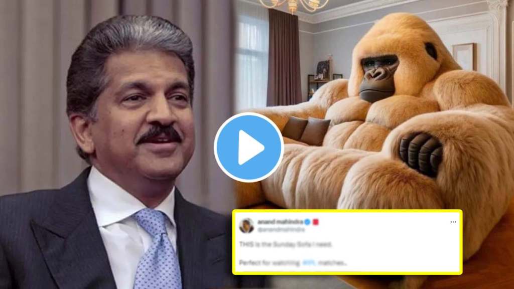 anand mahindra wants gorilla sofa for watching ipl 2024 live matches says i need this post viral