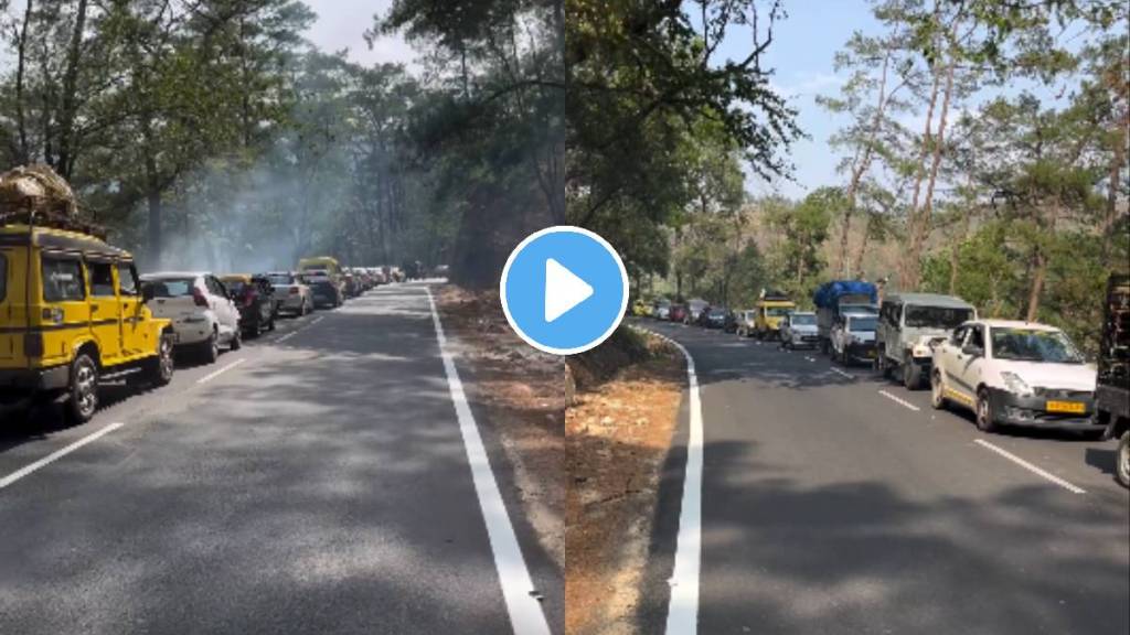 Viral video shows incredible One Side of Road traffic discipline in Meghalaya You will impressed must watch