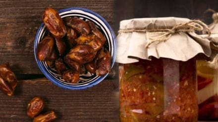 Nutritious and tangy date pickles