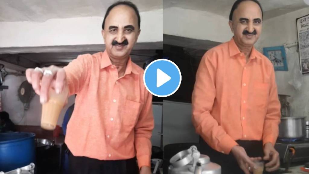 Kanhaiya Kumar rotates the glass 360 degrees by hand and Sell Tea To Entertain Customers Go Viral on social media
