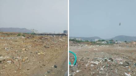 illegal Chawl, Thane Municipal Waste Land,