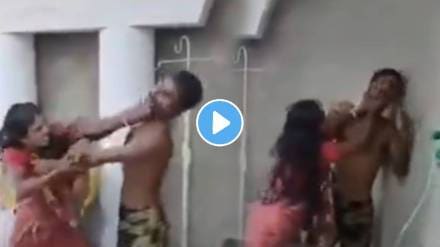 Crime News A Video Was Viral On Social Media Where A Wife Had beaten husband