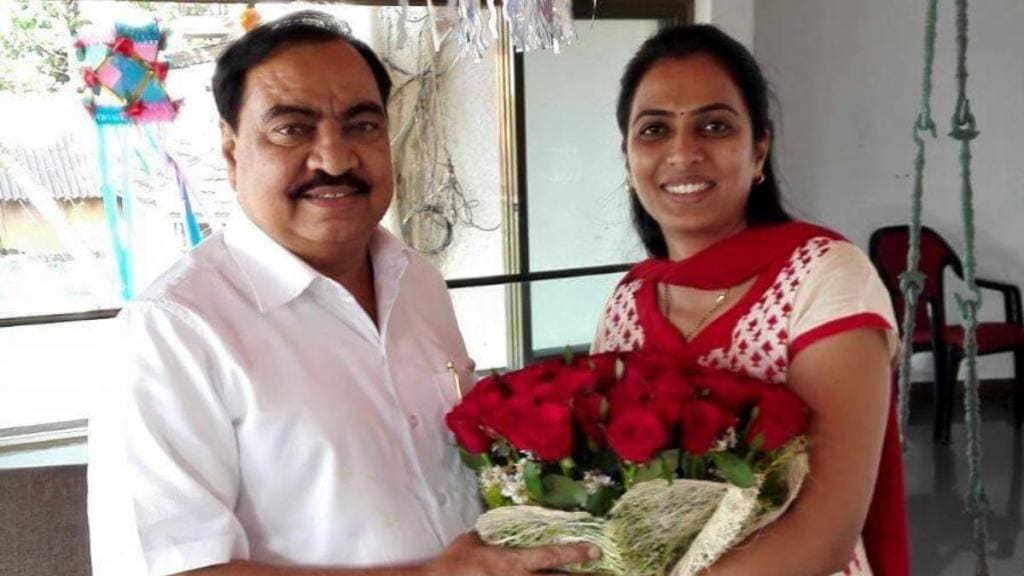 Rohini khadse and eknath khadse