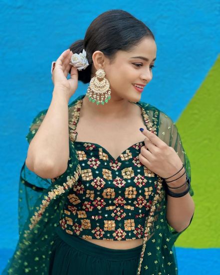 Shivali Parab Green Palazzo Dress