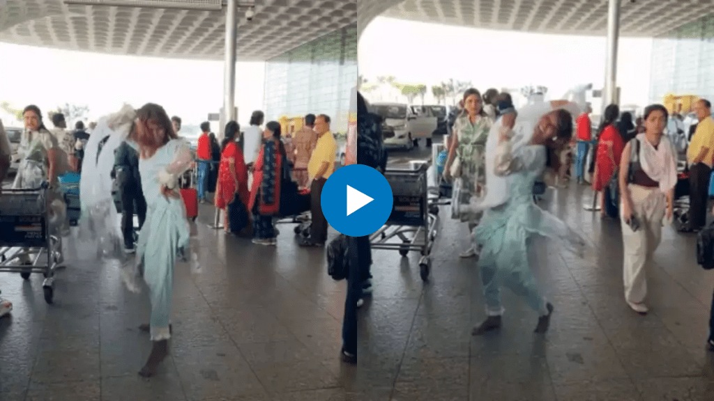 Viral Video Girl's Dance at Mumbai Airport Sparks Call to Ban These Clowns