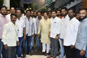 Rebel independent candidate Vishal Patil attends Congress social gathering in sangli
