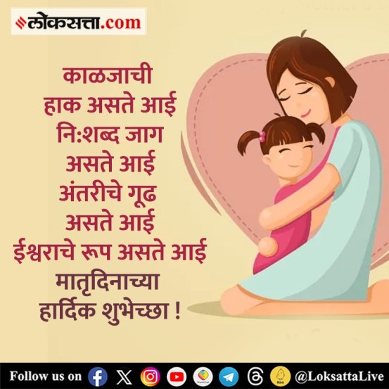 Mothers Day 2024 Wishes in Marathi