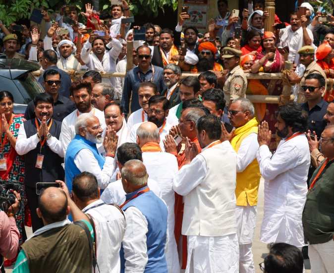 Prime Minister Narendra Modi today filed his nomination form