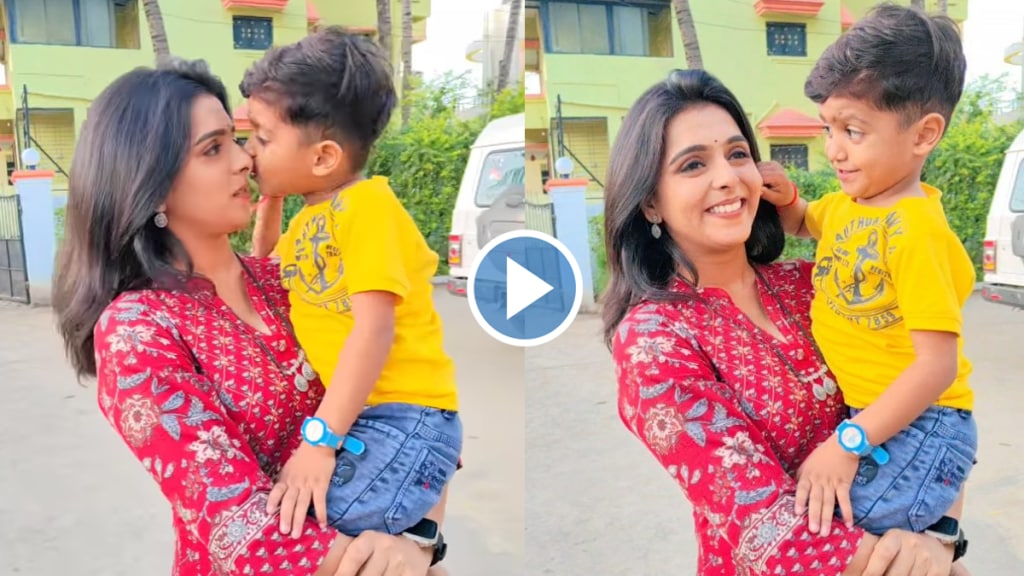 Appi Amchi Collector fame shivani naik video with simba went viral