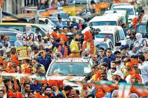 bjp rally in delhi