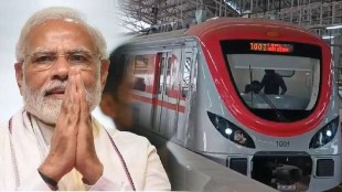 pm modi Road show mumbai, metro stopped for pm modi marathi news