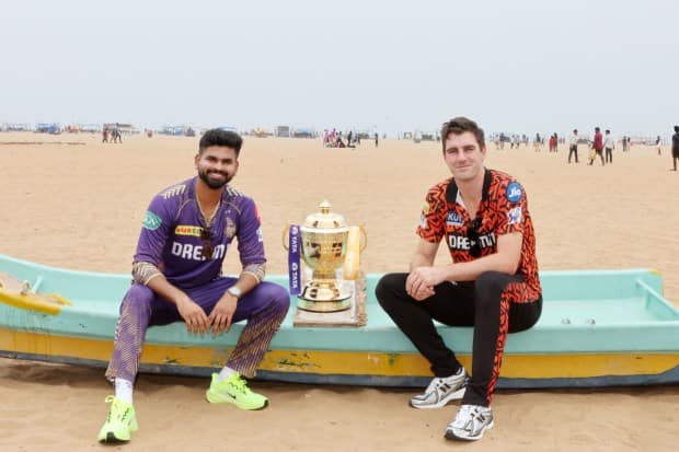 KKR vs SRH IPL 2024 Final, IPL 2024 Final, IPL final match, IPL photos, IPL final match photos, MA Chidambaram Stadium photos, Kolkata Knight Riders photos, Sunrisers Hyderabad photos, Pat Cummins, Shreyas Iyer