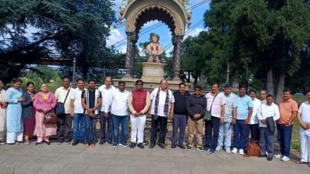 director of kolhapur bank district including minister hasan mushrif reached italy
