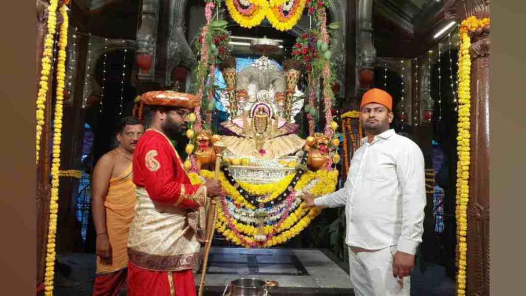 Hindola Puja ceremony, Goddess Mahalakshmi, niwasini mahalaxmi temple, mahalaxmi temple, mahalaxmi temple Kolhapur, Kolhapur news, mahalaxmi temple news, marathi news,