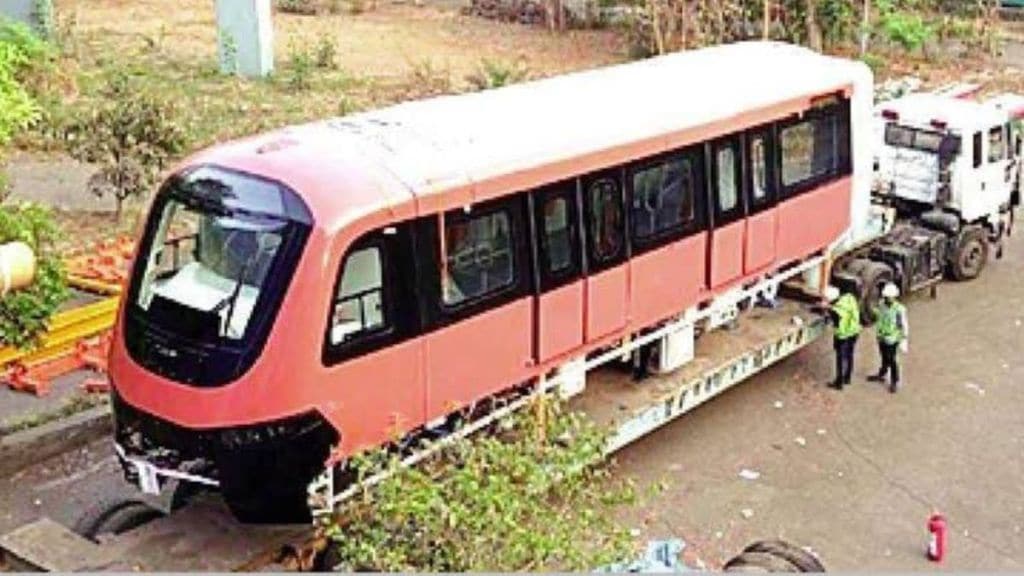 Trials of first indigenously made monorail train begin