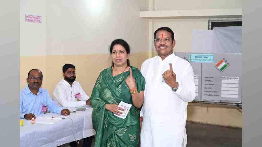 MP Srirang Barne, voting, MP Srirang Barne did voting, Confident of Victory, Expects Record breaking Win, Maval Lok Sabha Constituency, pune lok sabha constituency, lok sabha 2024, election 2024,