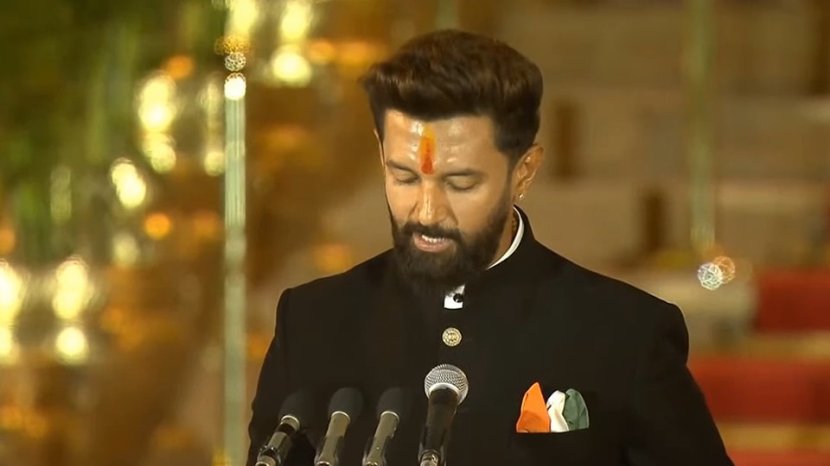 chirag paswan taking oath