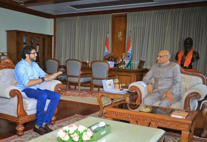 aditya thackeray met governor ramesh bais