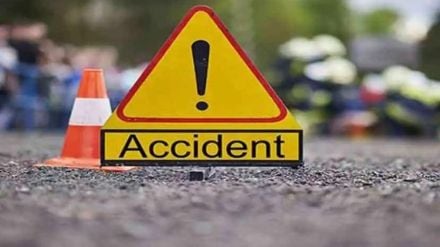 traffic police aware after the accident Ban on heavy vehicles on Gangadham road