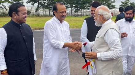 Ajit pawar with BJP